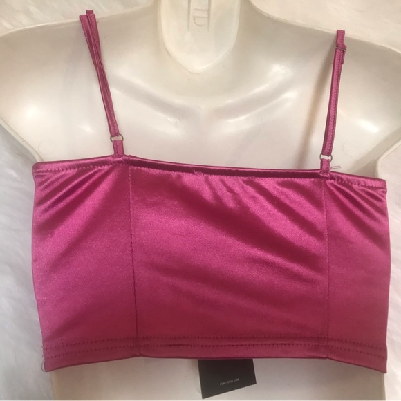 FOREVER 21 Barbie Metallic Pink Cami Top - Size XS - Picture 5 of 5